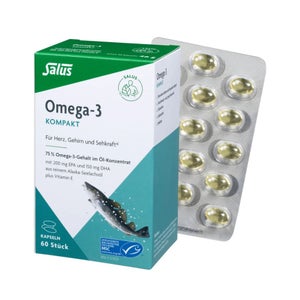 Salus Omega-3 Compact au colin d'Alaska pur (60 gélules)