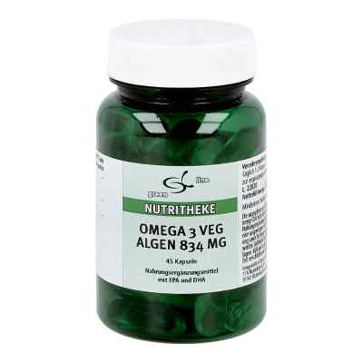 11 A Nutritheke GmbH Omega-3 vegan huile d'algues 834 mg gélules (45 pièces)