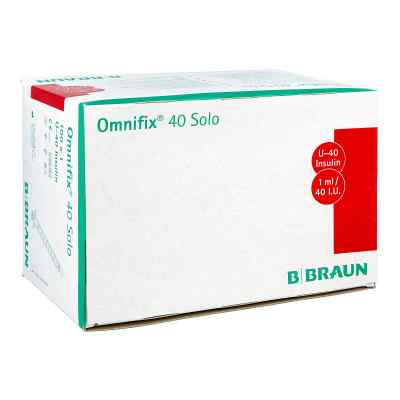 Ominifix Solo 40 seringues à insuline jetables (100x1 ml)