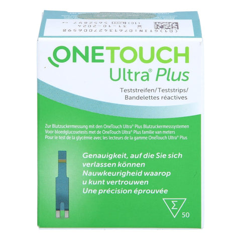 One Touch Ultra Plus bandelettes de test (1 x 50 pièces)