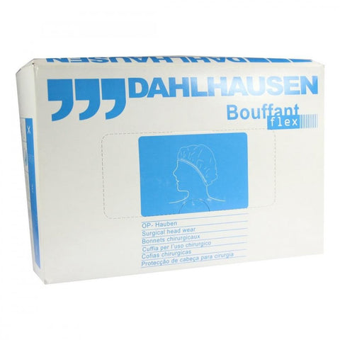 P.J.Dahlhausen & Co.GmbH white Flex bouffant surgical cap (100 pieces)