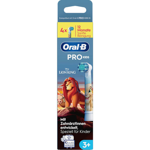 Oral-B Kids Lion King replacement brush heads for ages 3+ (4 count)