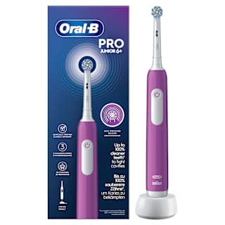 Oral-B Brosse à dents électrique enfant PRO Junior Violet, dès 6 ans (1 pièce)