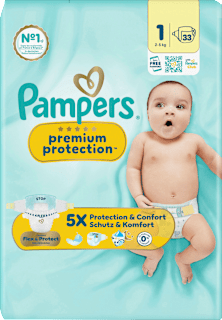 Pampers Premium Protection Diapers Size 1 (2-5 kg)