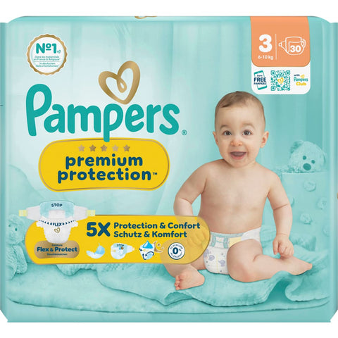 Pampers Premium Protection diapers size 3 Midi (6-10 kg), 30 count