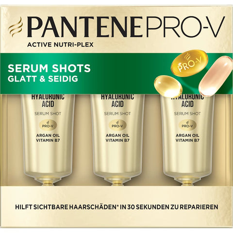 PANTENE PRO-V Soin capillaire Rescue Shots Lisse & Soyeux (3 x 15ml), 45 ml