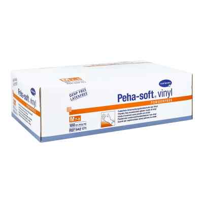 Peha-soft gants d'examen en vinyle non stériles sans poudre M (100 pièces)