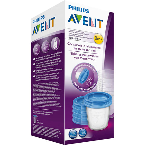 Philips Avent VIA breast milk storage (5 pieces)