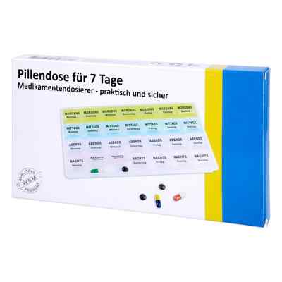 Megadent Deflogrip pilulier 7 jours + 4 compartiments par jour en plastique (1 pièce)