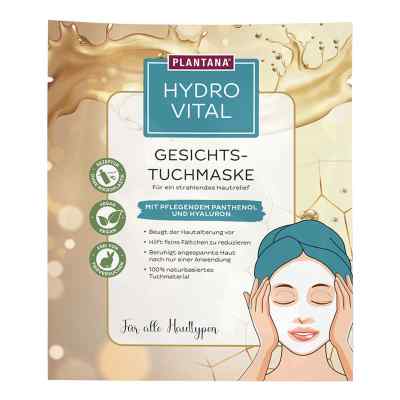 PLANTANA Hydro Vital masque facial en tissu au panthénol et à l'acide hyaluronique (1 pièce)
