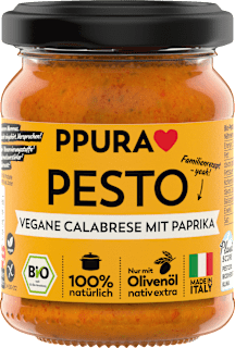 PPURA Pesto Calabrese aux poivrons, végétalien (120 g)