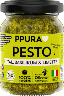 PPURA Pesto italien basilic et citron vert (120 g)
