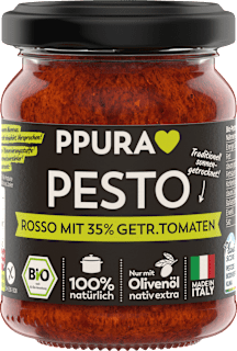 PPURA Pesto Rosso aux tomates séchées 35% (120 g)