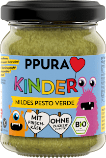 PPURA Pesto vert doux pour enfants (120 g)