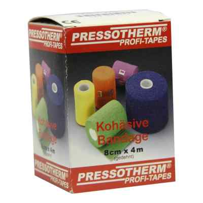 Pressotherm bandage cohésif 8cmx4m rouge (1 pièce)
