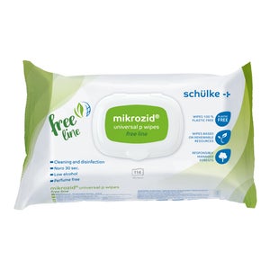 Mikrozid Universal P Wipes Free Line lingettes désinfectantes pour surfaces (114 pièces)