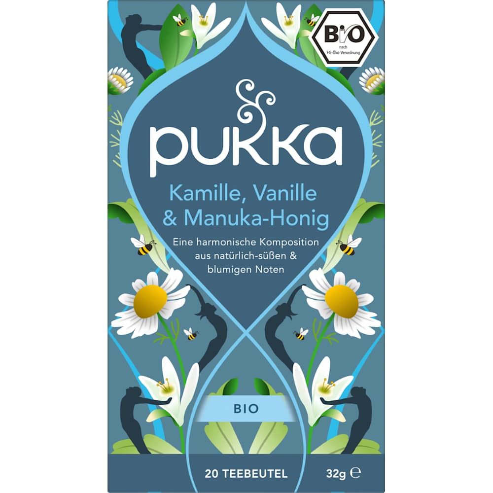 pukka Tisane aux herbes camomille, vanille et miel de manuka (20 sachets), 32 g