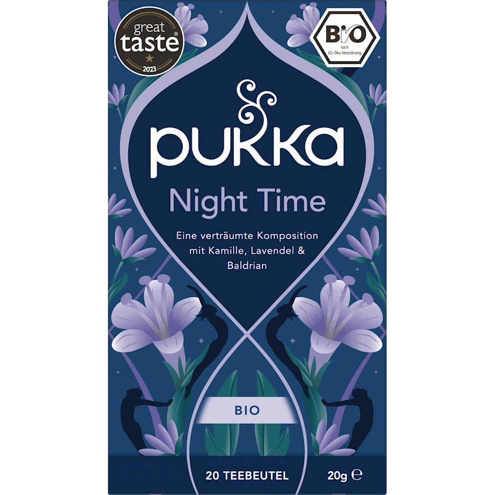 Pukka tisane 'Night Time' à la camomille, lavande et valériane (20 sachets), 20 g