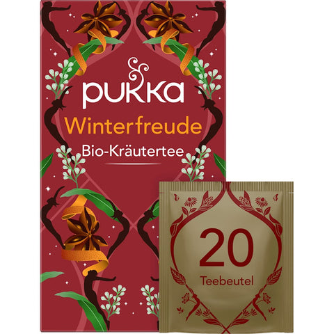 Pukka 'Winter Warm' herbal tea with ginger, rooibos, orange and star anise (20 bags), 38 g