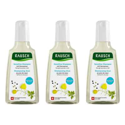 Rausch Sensitive-Shampoo aux graines de cœur (3x200 ml)
