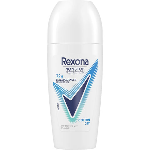 Rexona Nonstop Protection Cotton Dry Roll-on Antiperspirant Deodorant (50 ml)