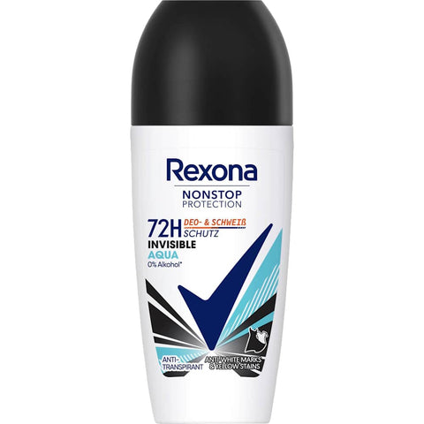 Rexona Antitranspirant Deo Roll-on Nonstop Protection Invisible Aqua (50 ml)