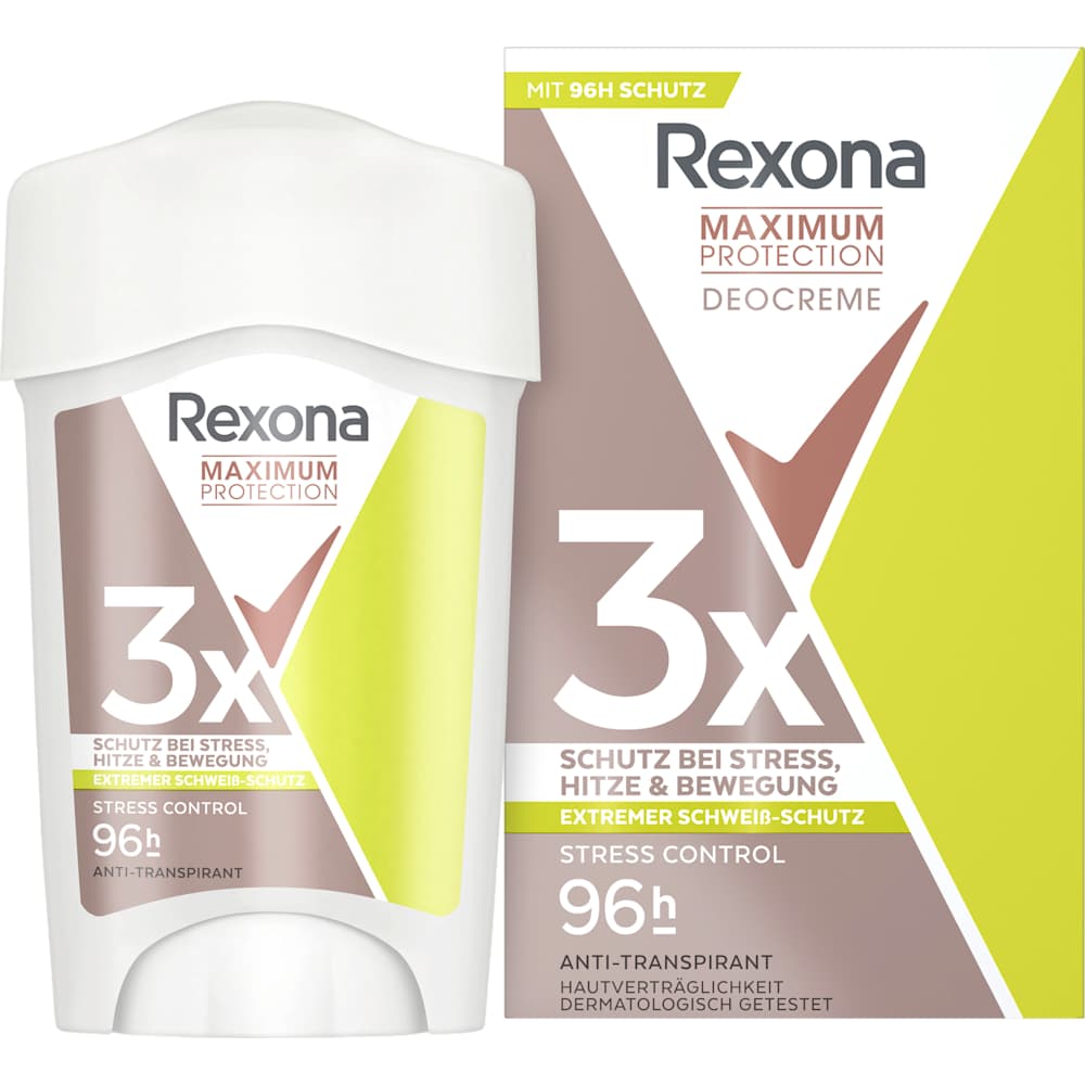 Rexona Crème déodorante anti-transpirante Maximum Protection Stress Control (45 ml)