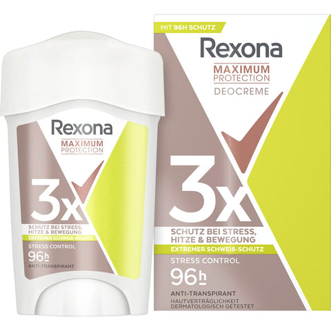 Rexona Crème déodorante anti-transpirante Maximum Protection Stress Control (45 ml)