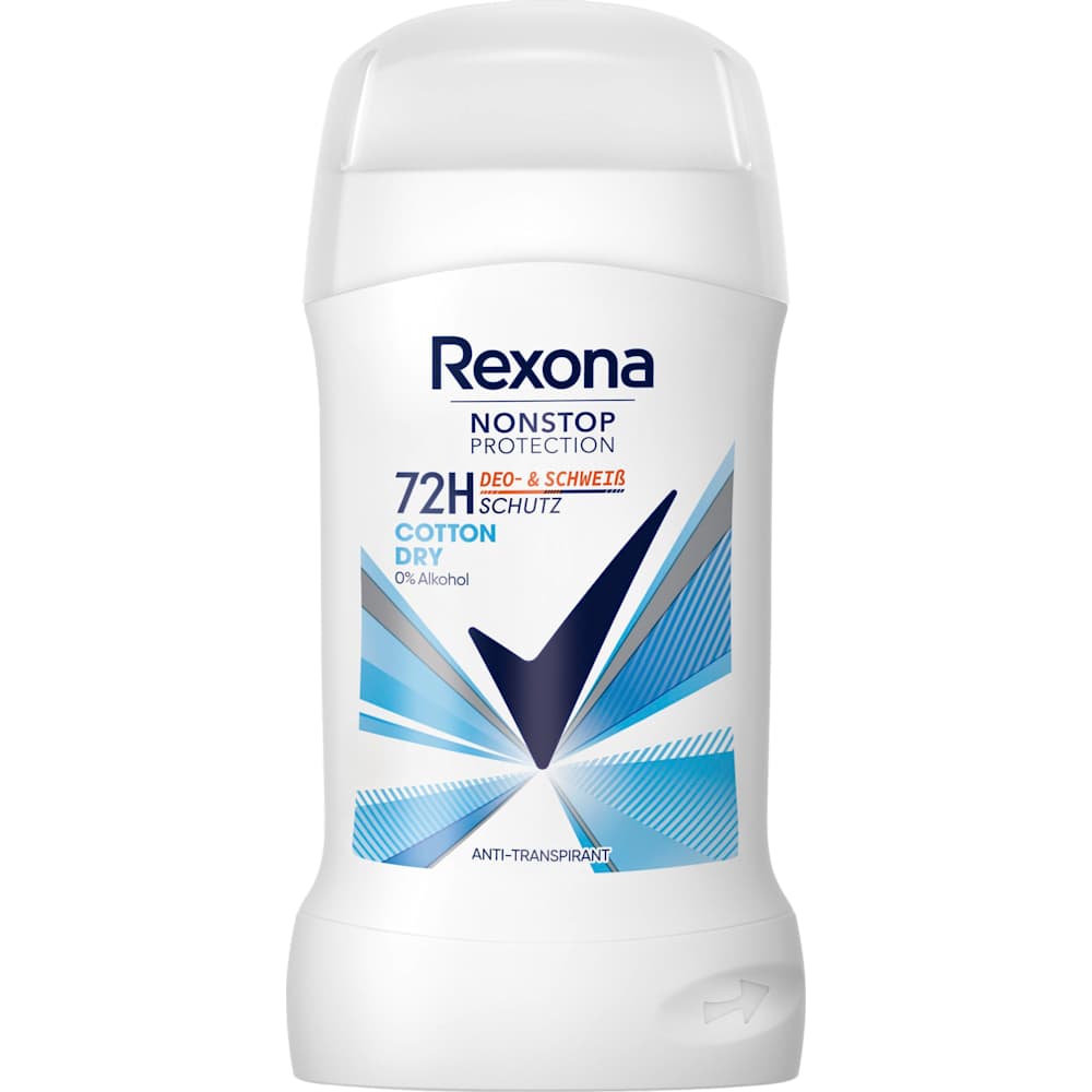 Rexona Antitranspirant stick déodorant Nonstop Protection Cotton Dry (50 ml)