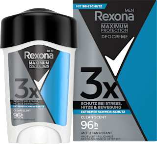 Rexona men Crème antitranspirante Maximum Protection Clean Scent (45 ml)