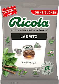 Ricola Bonbons à la réglisse (75 g)