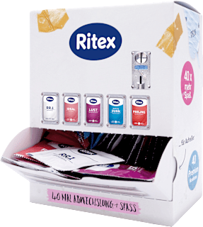 Ritex Distributeur de préservatifs, largeur 53 mm/55 mm (40 pièces)