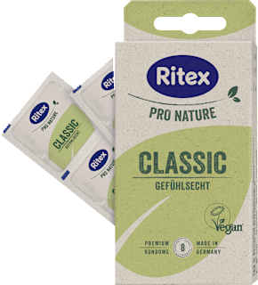 Ritex Pro Nature Classic préservatifs (largeur 53 mm, 8 pièces)