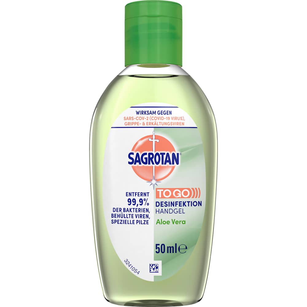 Sagrotan Gel désinfectant pour les mains Aloe Vera, format voyage (50 ml)