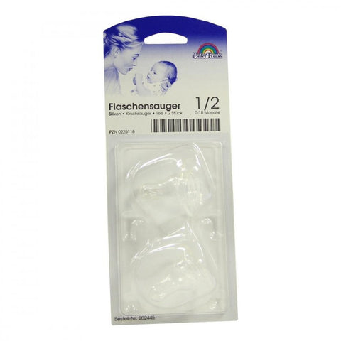Büttner-Frank Tétine Tee cerise avec valve en silicone 0-18 mois (2 pièces)