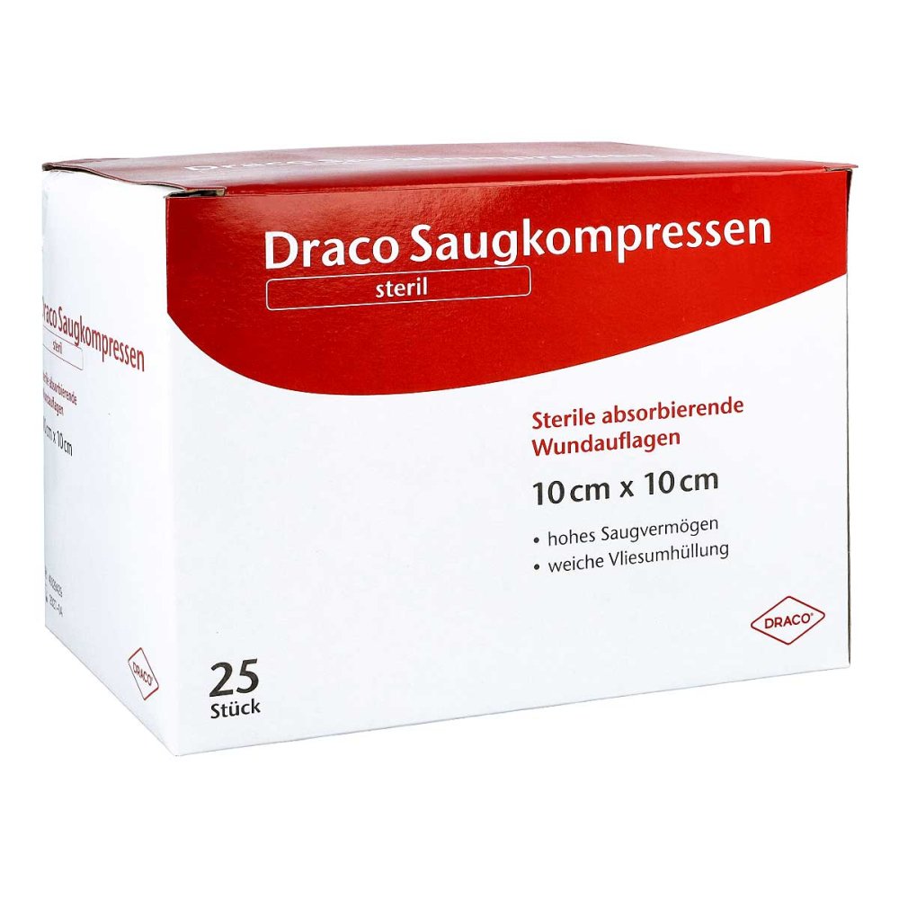 Draco compresses stériles 10x10 cm (25 pièces)