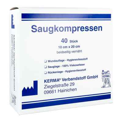 KERMA Compresses non stériles 10 cm x 20 cm (40 pièces)