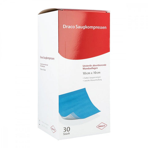 Draco Non-sterile absorbent pads 10x10 cm (30 pieces)