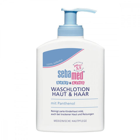 Sebamed Lotion lavante pour bébé et enfant, peau et cheveux (200 ml)