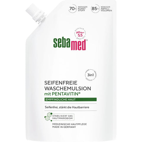 sebamed émulsion lavante liquide sans savon, recharge (400 ml)