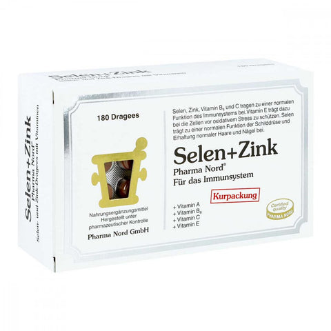 Pharma Nord Sélénium+zinc dragées (180 pièces)