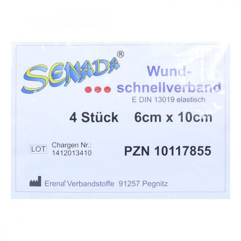 Senada pansement rapide 6x10 cm (4 pièces)