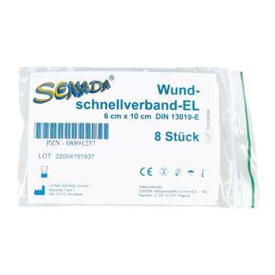 Senada pansement rapide pour plaies 6x10 cm (8 pièces)