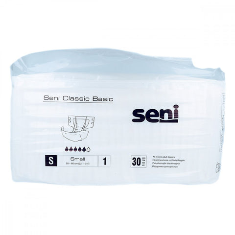 Seni Classic Basic incontinence briefs size S (30 pieces)