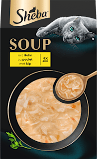 Sheba Soupe au poulet pour chat, lot multiple (4x40 g), 160 g