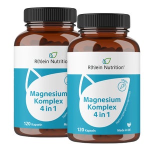 R(h)ein Nutrition pack Magnésium Complexe 4 en 1 végétalien (2x120 gélules)