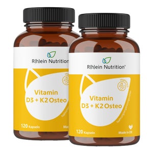 R(h)ein Nutrition Vitamin D3+K2 Osteo lot économique (2x120 gélules)