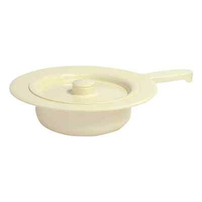 Dr. Junghans Medical GmbH bassin de lit en plastique 31 cm crème avec couvercle et poignée (1 pièce)