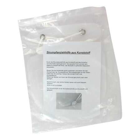 Careliv Produkte Aide à enfiler les bas en plastique avec bande (1 pièce)