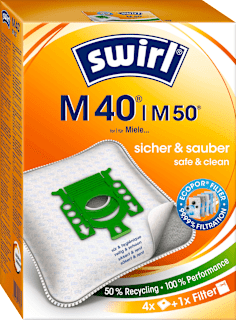Swirl Sac d'aspirateur M40/M50 EcoPor (4 pièces)